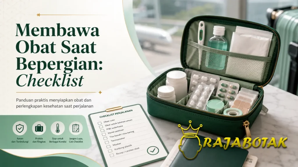 Checklist membawa obat saat bepergian dengan kemasan, label, dan penyimpanan yang aman