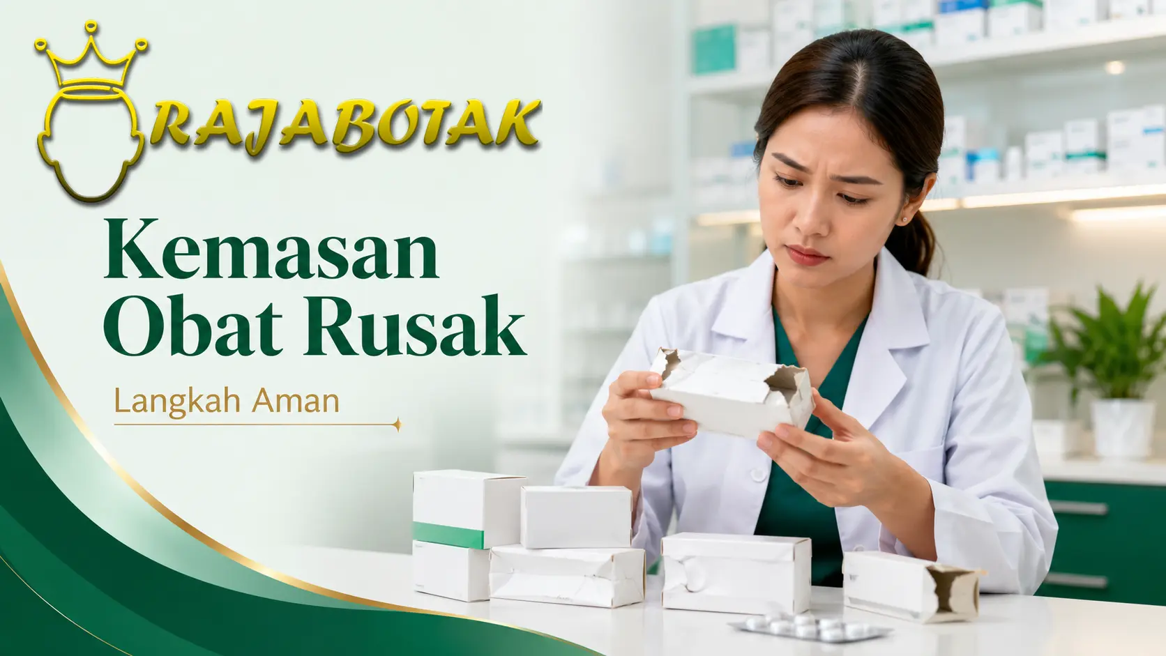Ilustrasi pemeriksaan kemasan obat rusak dan langkah aman sebelum digunakan