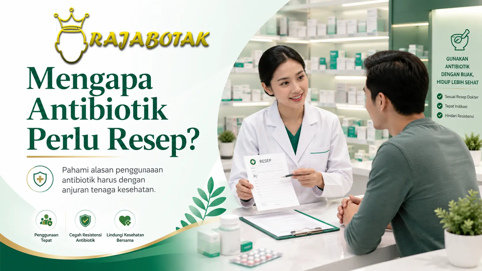 Ilustrasi alasan antibiotik memerlukan resep dokter dan penggunaan yang bertanggung jawab