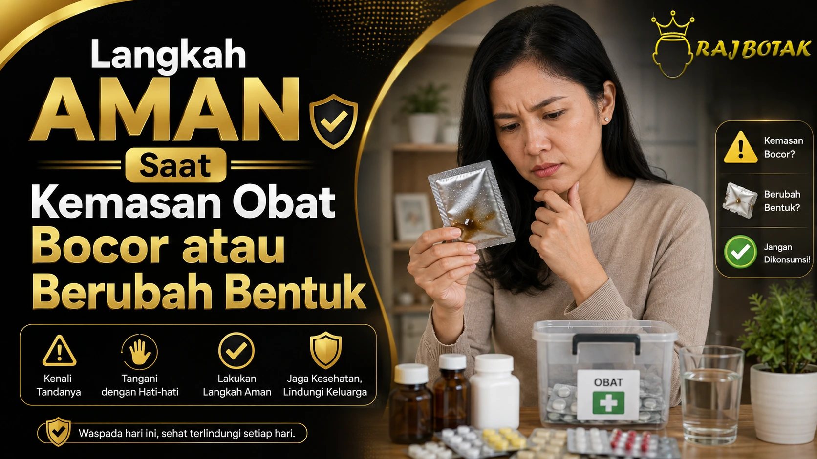 Langkah Aman Saat Kemasan Obat Bocor atau Berubah Bentuk