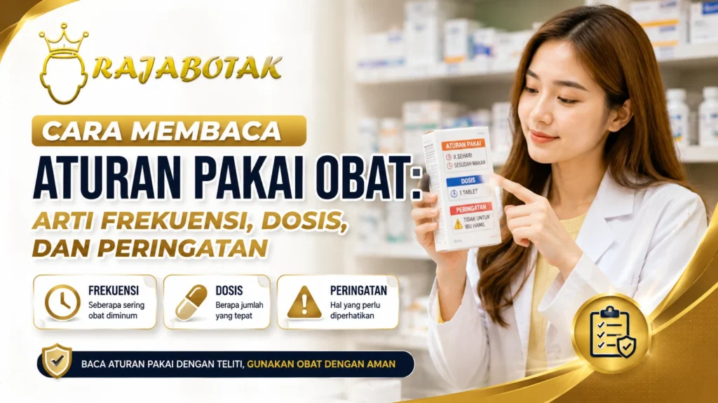 Cara membaca aturan pakai obat, dosis, frekuensi, dan peringatan - RajaBotak Apotek