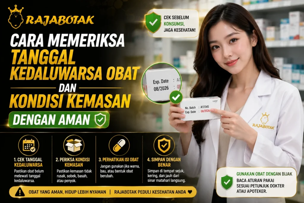 Cara memeriksa tanggal kedaluwarsa obat dan kondisi kemasan - RajaBotak Apotek