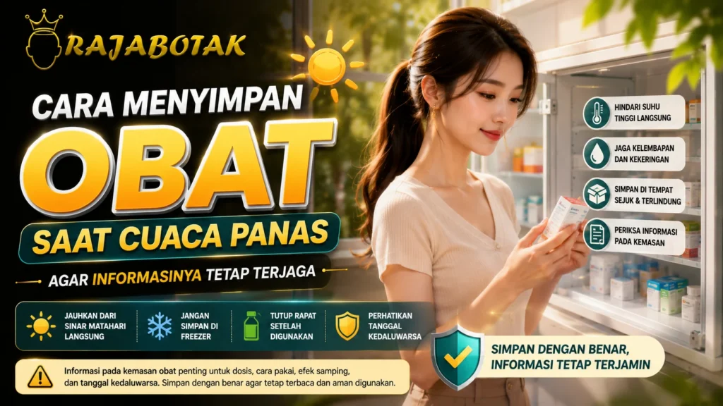 Cara menyimpan obat saat cuaca panas dengan aman - RajaBotak Apotek
