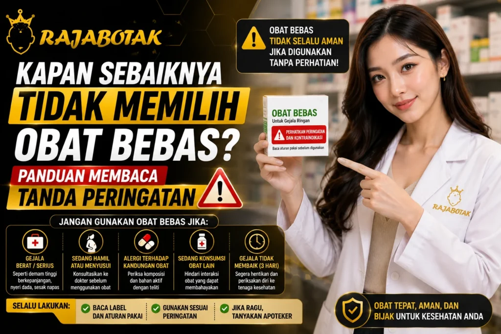 Kapan sebaiknya tidak memilih obat bebas dan tanda peringatan - RajaBotak Apotek
