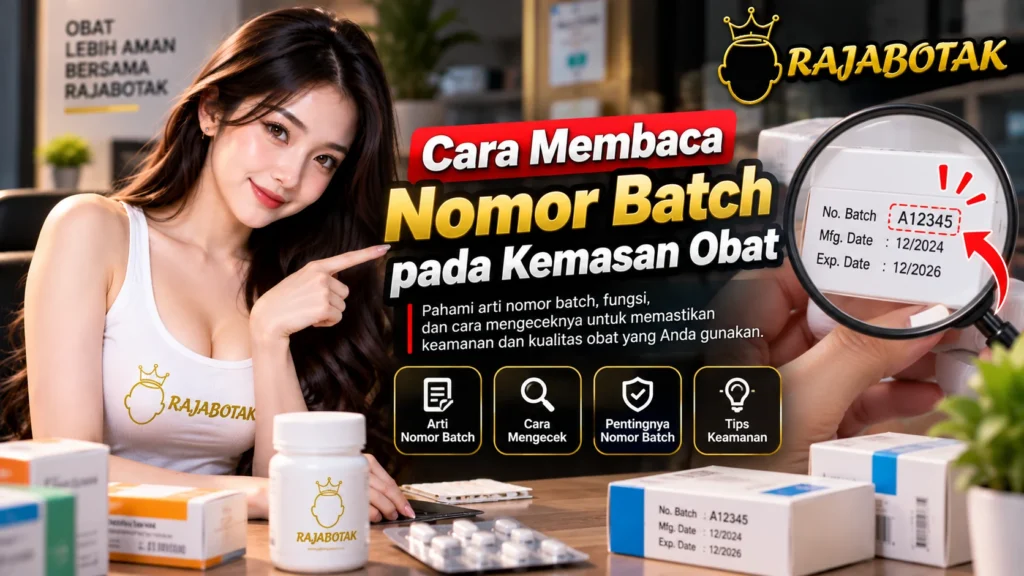 Cara membaca nomor batch pada kemasan obat RajaBotak Apotek