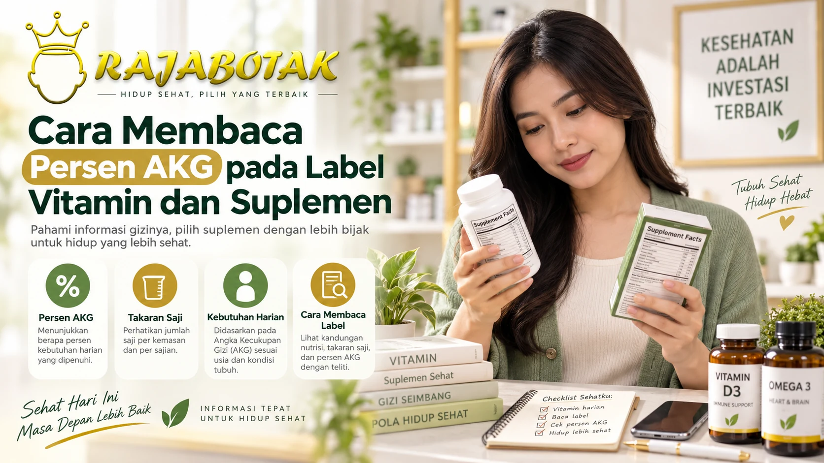 Cara membaca persen AKG pada label vitamin dan suplemen