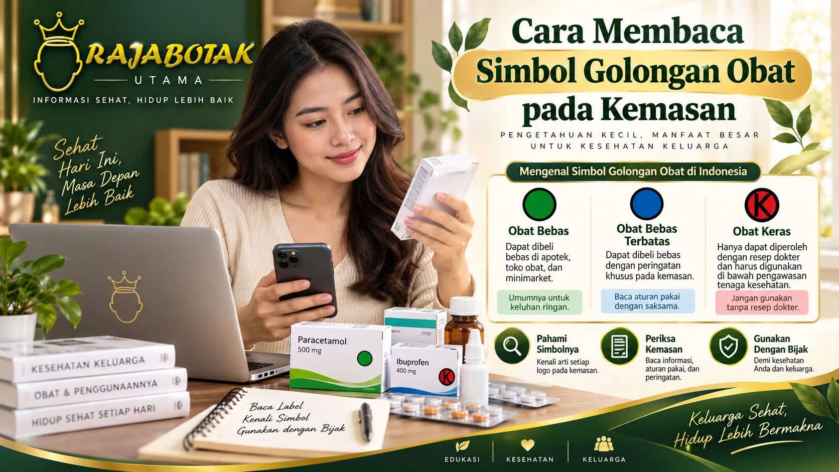 Cara membaca simbol golongan obat pada kemasan