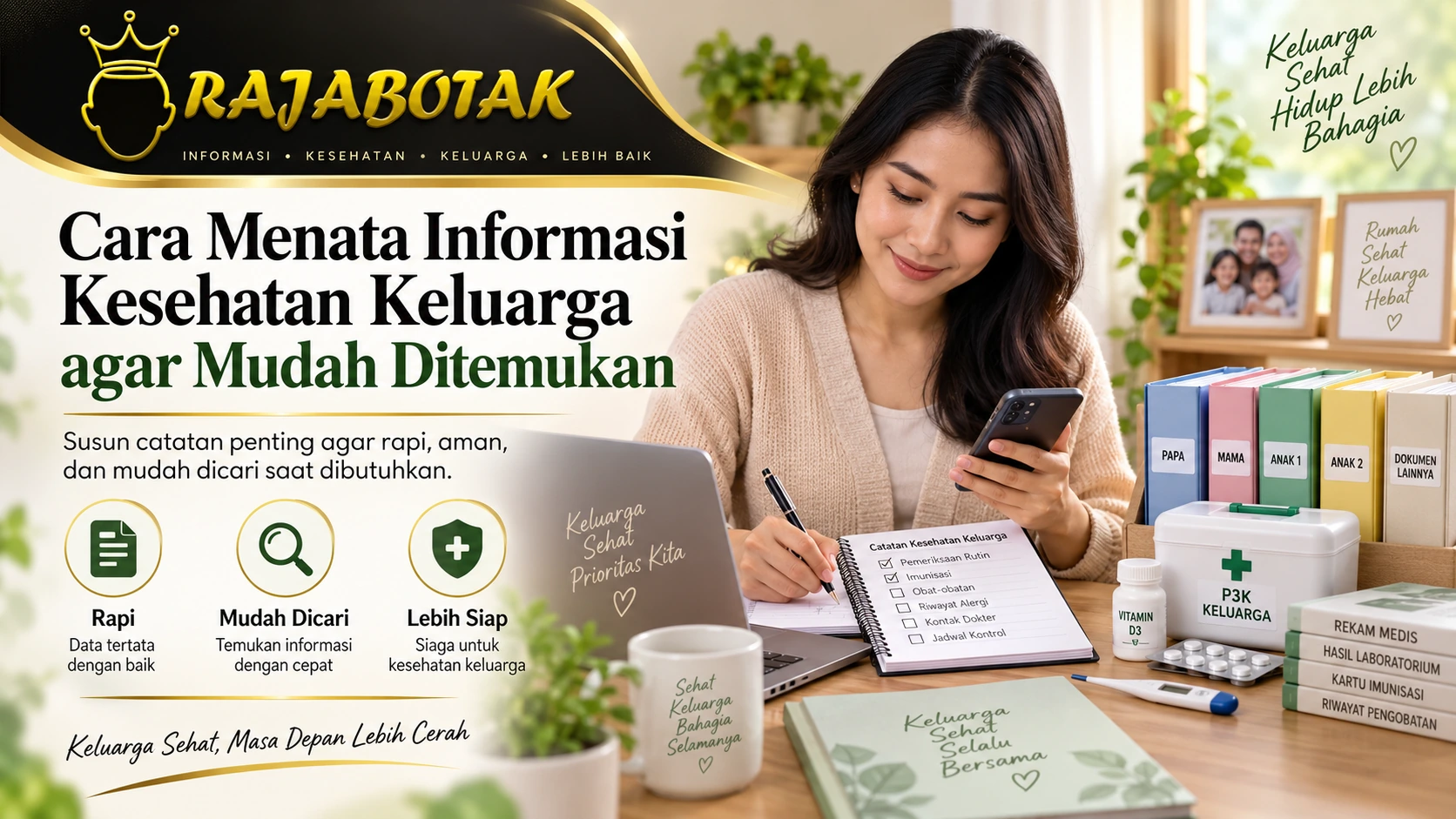 Cara menata informasi kesehatan keluarga agar mudah ditemukan