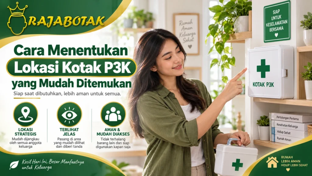 Cara menentukan lokasi kotak P3K yang mudah ditemukan RajaBotak Apotek