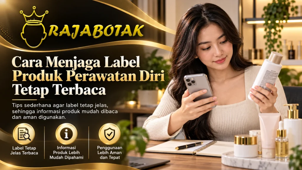 Cara menjaga label produk perawatan diri tetap terbaca RajaBotak Apotek