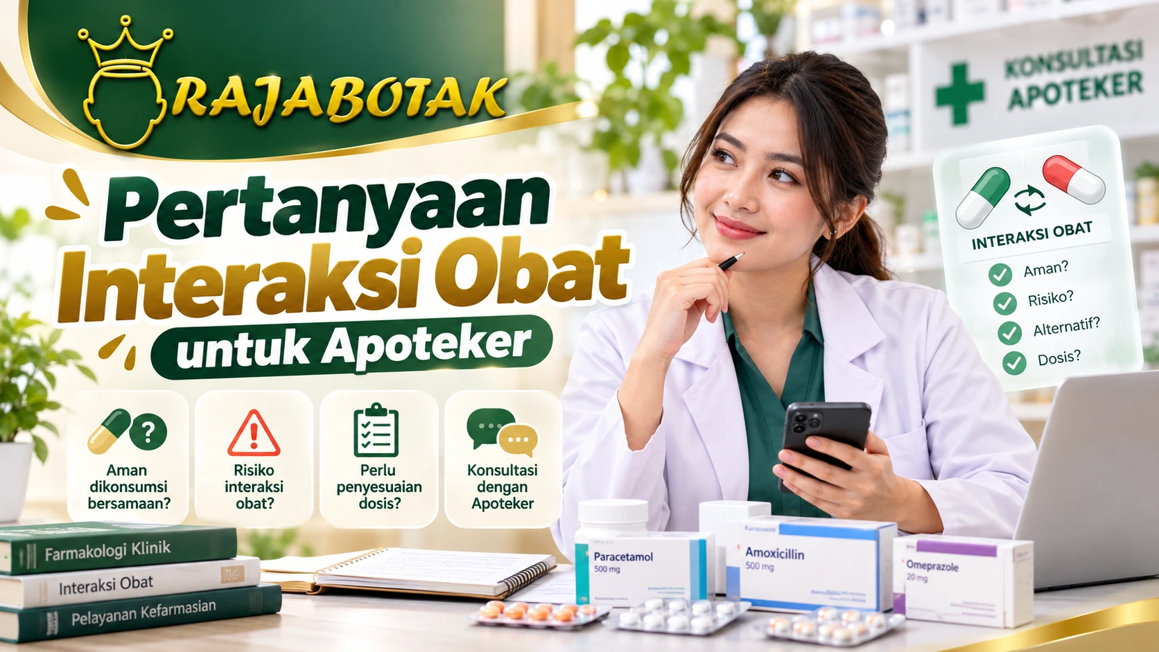 Pertanyaan interaksi obat untuk apoteker RajaBotak
