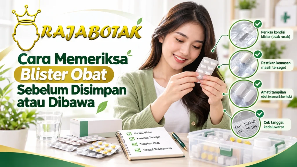 Cara memeriksa blister obat sebelum disimpan atau dibawa RajaBotak
