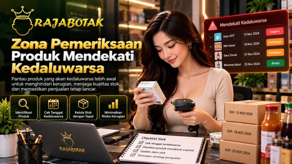Zona pemeriksaan produk mendekati kedaluwarsa RajaBotak
